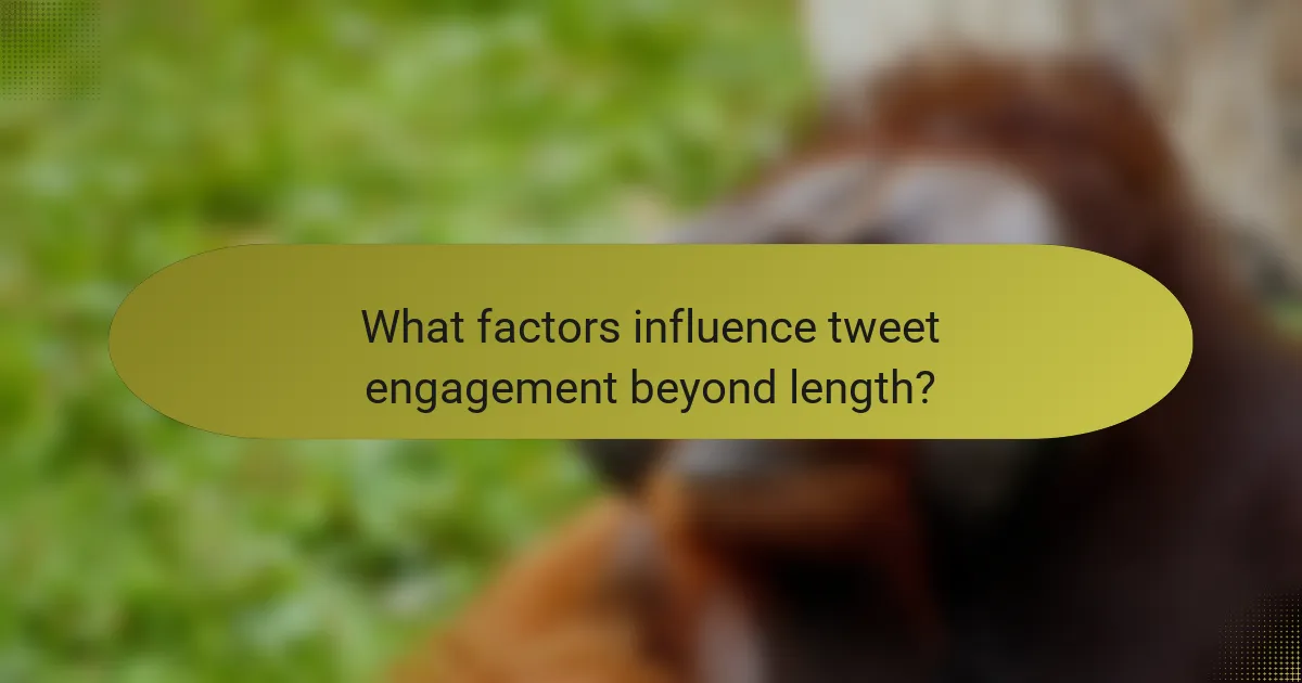 What factors influence tweet engagement beyond length?