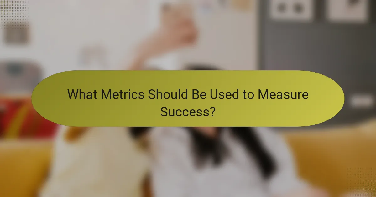 What Metrics Should Be Used to Measure Success?